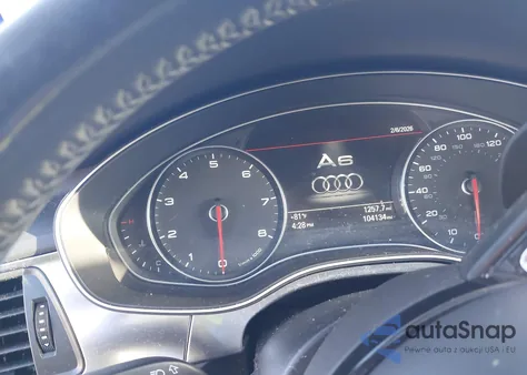 2014 Audi A6 3.0T Premium Plus z USA, uszkodzony, nr VIN WAUFGAFC9EN065269